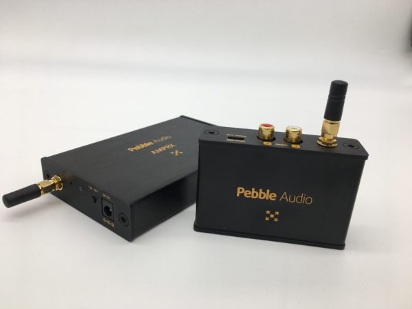 Pebble Audio Kabelloser Audioverstärker - RCA2AMP (schwarz)